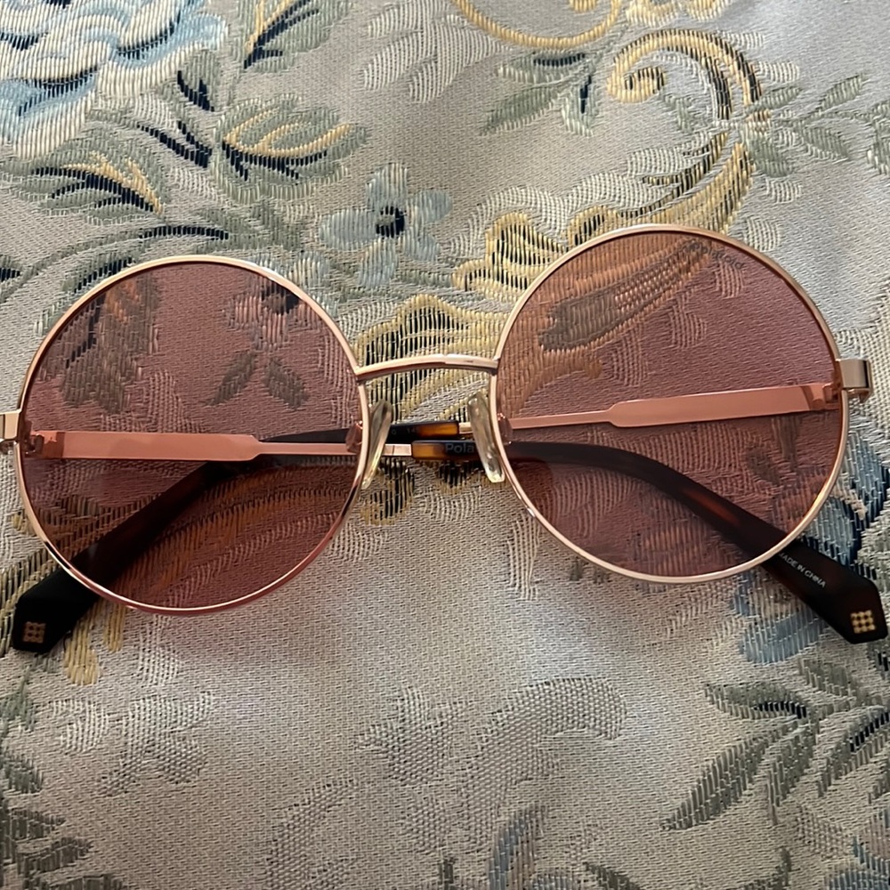 Pink and gold sunglasses
